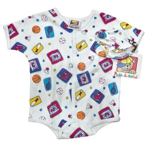 Colorful Sports Print Bodysuit